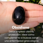 Huevo Obsidiana Externo - Sanación Útero